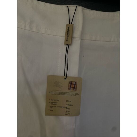 Burberry London NWT Natasha Wide Leg Cotton Blend Pants, Size 10, MSRP $1650 - Picture 5 of 12